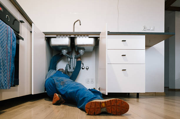 Professional Drain Cleaning technician working in Dupont, PA